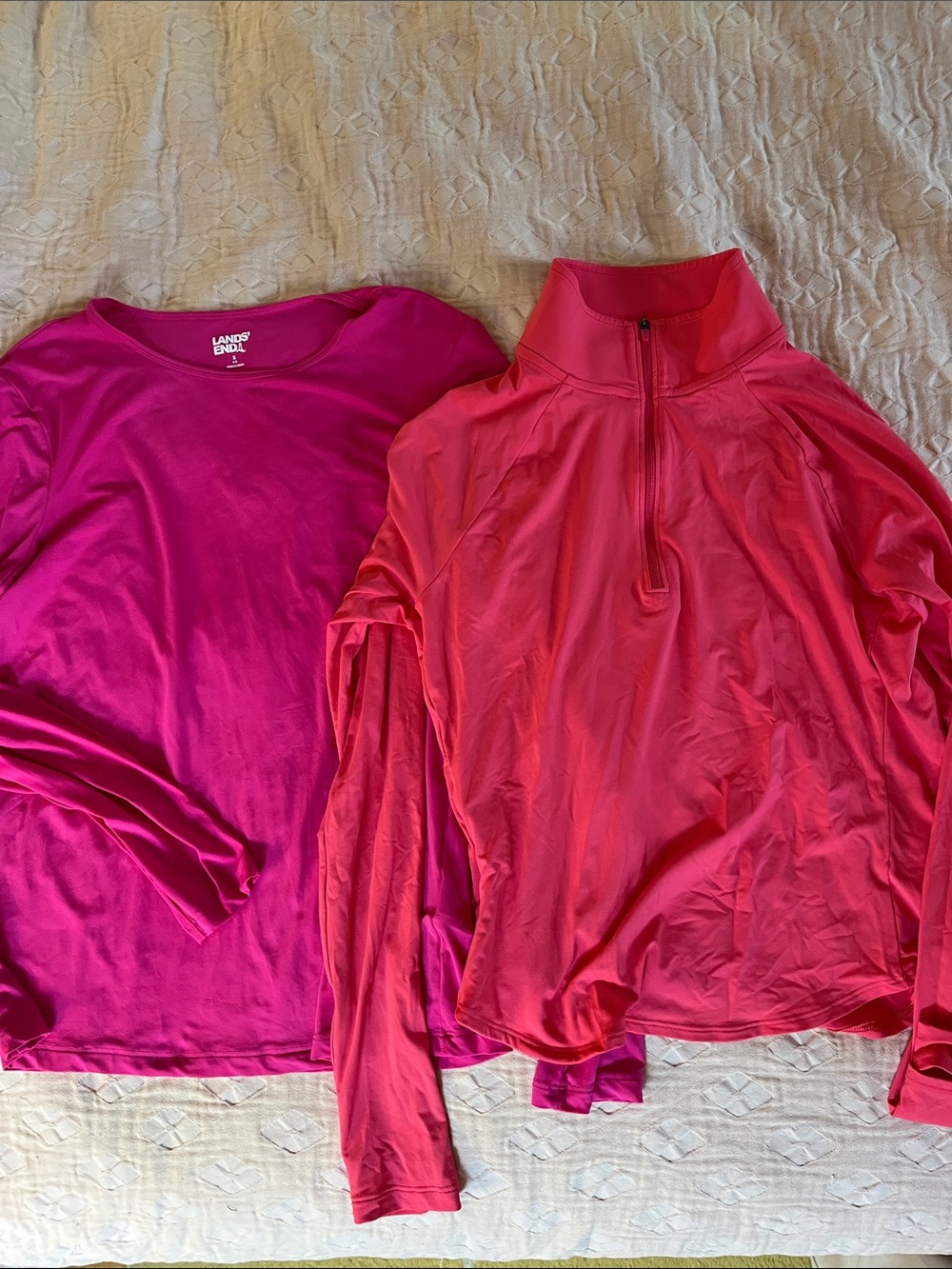 Bundle of 2 Lands End UPF shirts S